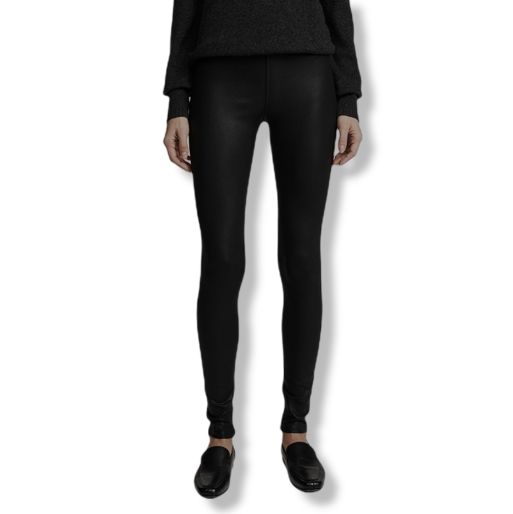 David Lerner The Classic Coated Brown Leggings